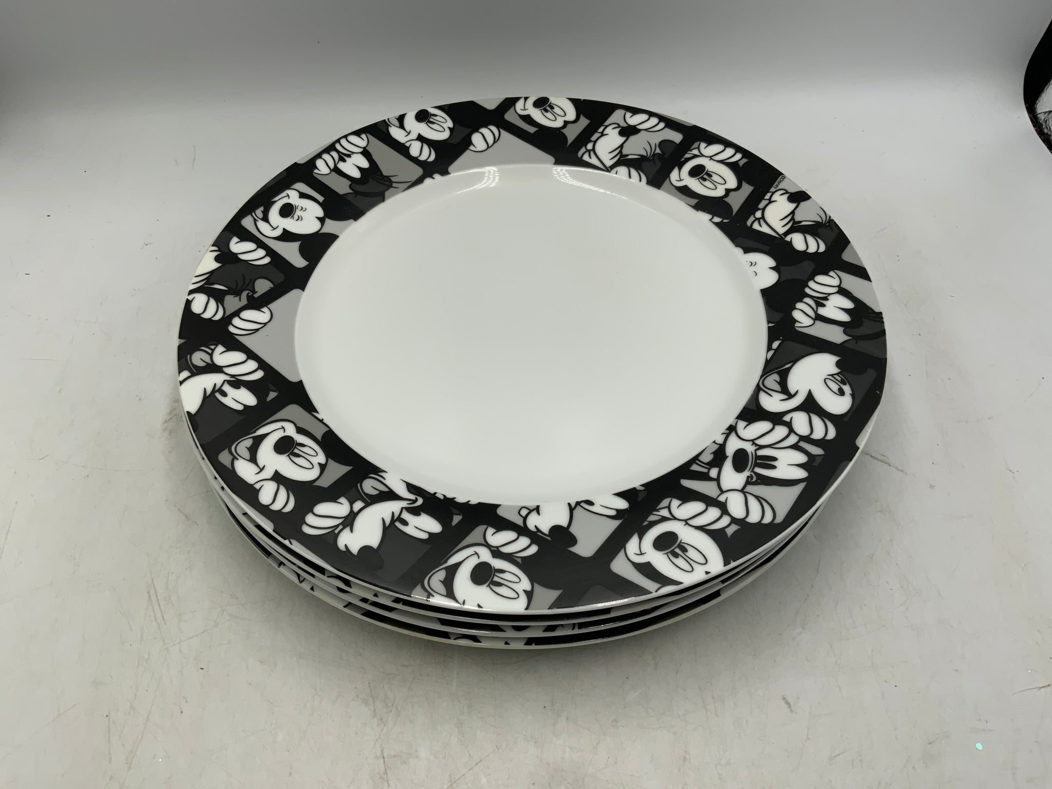 Disney Mickey Mouse Plates Set Of 4